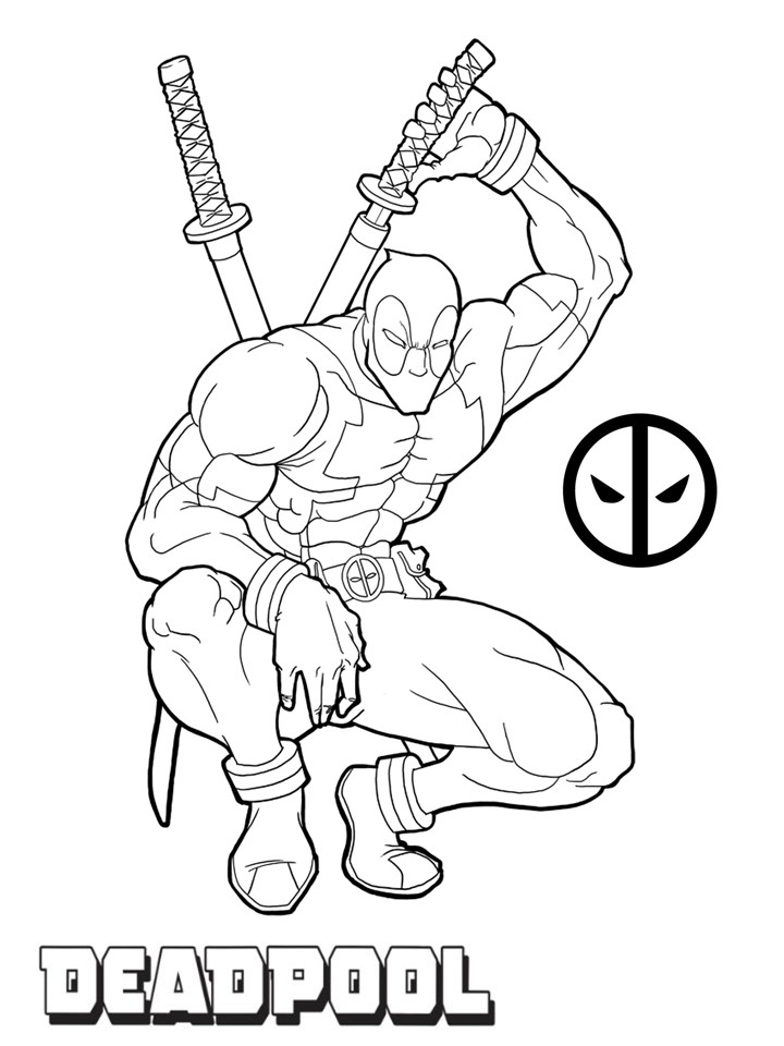 Deadpool Coloring Pages 720x960 Deadpool Coloring Pages