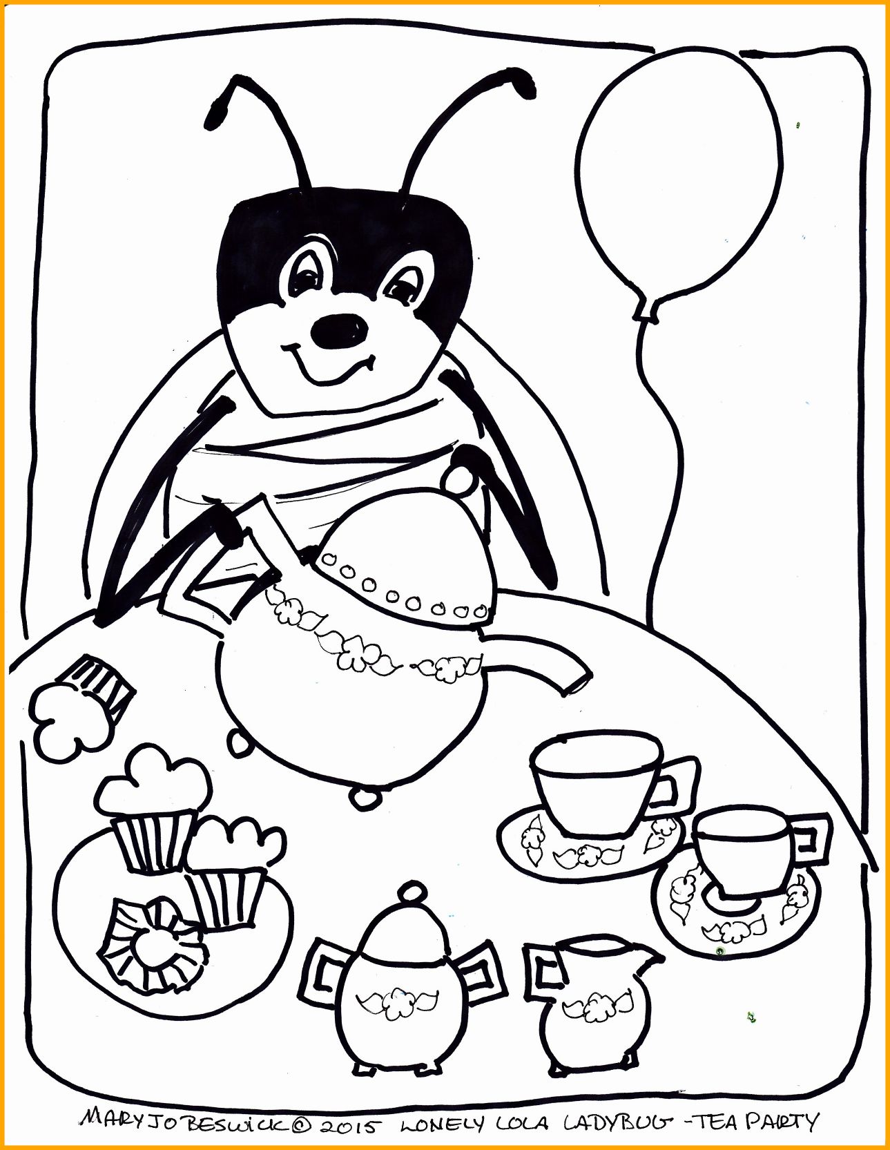 1289x1665 Tea Party Coloring Pages