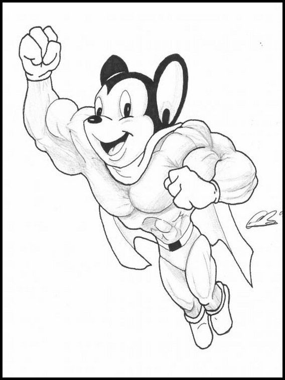 Printable Coloring Pages For Kids Mighty Mouse 1 Coloring Pages 568x758 Printable Coloring Pages For Kids Mighty Mouse 1 Coloring Pages