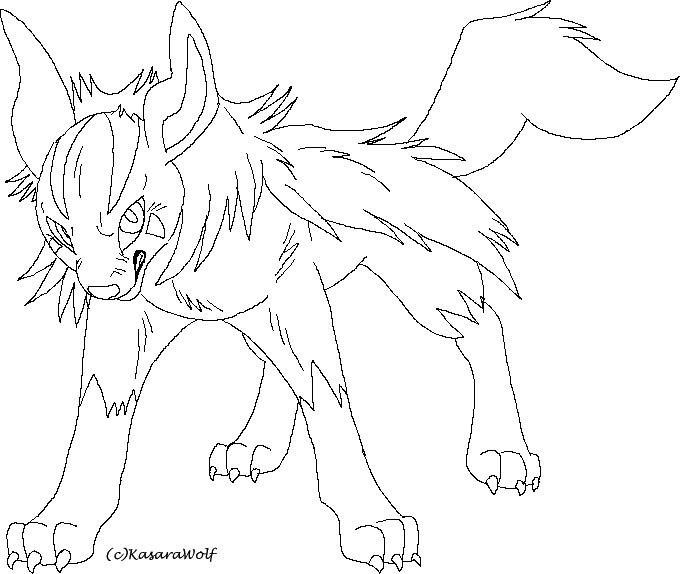680x574 Mightyena Template By Kasarawolf On Kasarawolf