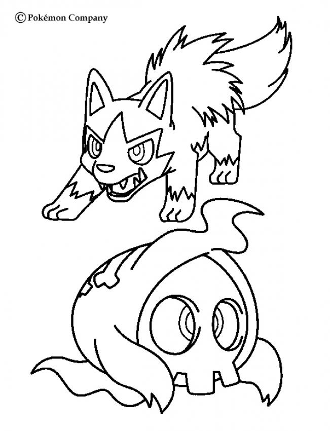 651x850 Mightyena Coloring Pages