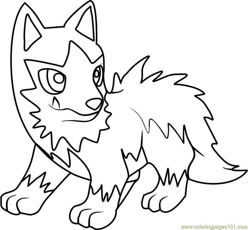 800x743 Pokemon Poochyena Coloring Pages