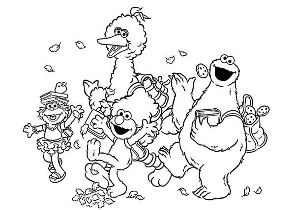Sesame Street Coloring Pages 4042 Mini Sesame 600x429 Sesame Street Coloring Pages 4042 Mini Sesame