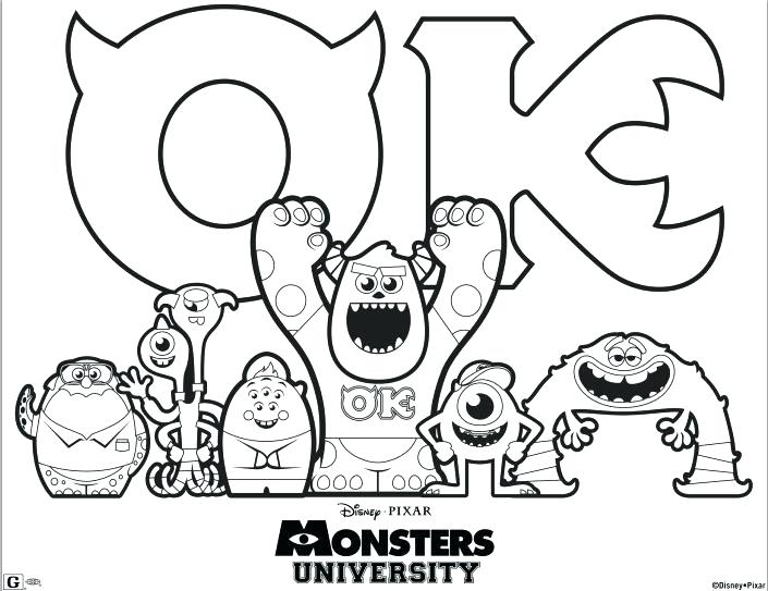 Mike And Sulley Coloring Pages at GetColorings.com | Free printable ...