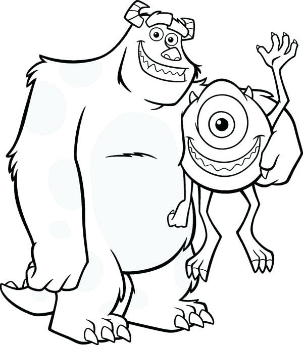 Mike And Sulley Coloring Pictures Bltidm Monsters Inc Coloring 600x683 Mike And Sulley Coloring Pictures Bltidm Monsters Inc Coloring