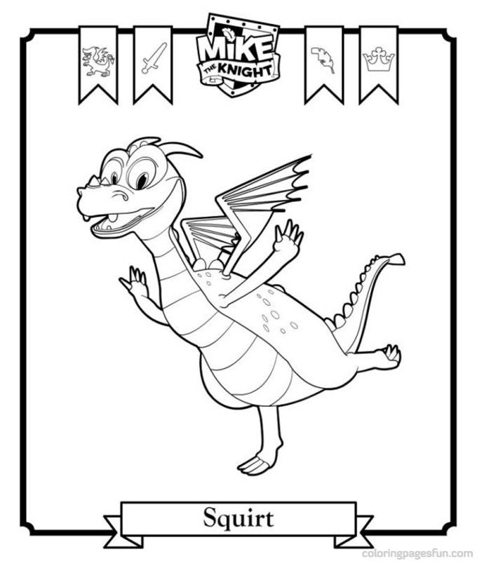 Mike The Knight Coloring Pages 5 680x800 Mike The Knight Coloring Pages 5