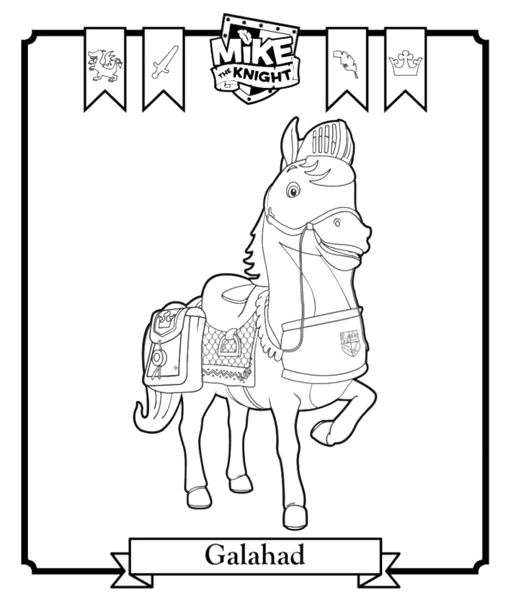Mike The Knight Coloring Pages 1020x1200 Mike The Knight Coloring Pages
