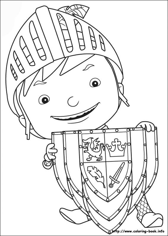 Mike The Knight Coloring Picture 567x794 Mike The Knight Coloring Picture