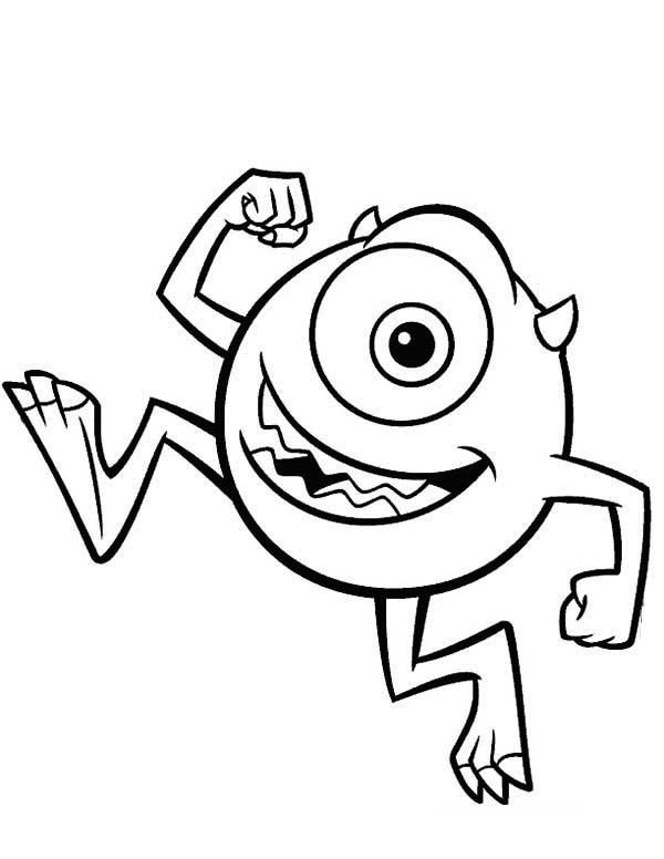 Nice Mike Wazowski Coloring Pages Part 8 600x776 Nice Mike Wazowski Coloring Pages Part 8