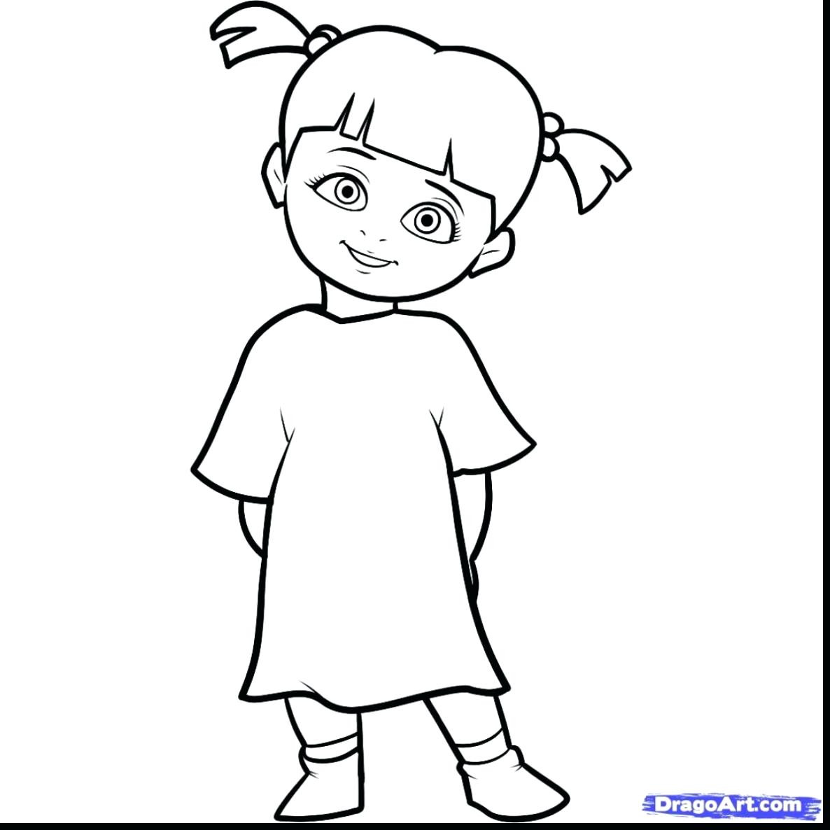 Good Draw Boo From Monsters Inc With Monster Coloring Pages 1186x1186 Good Draw Boo From Monsters Inc With Monster Coloring Pages