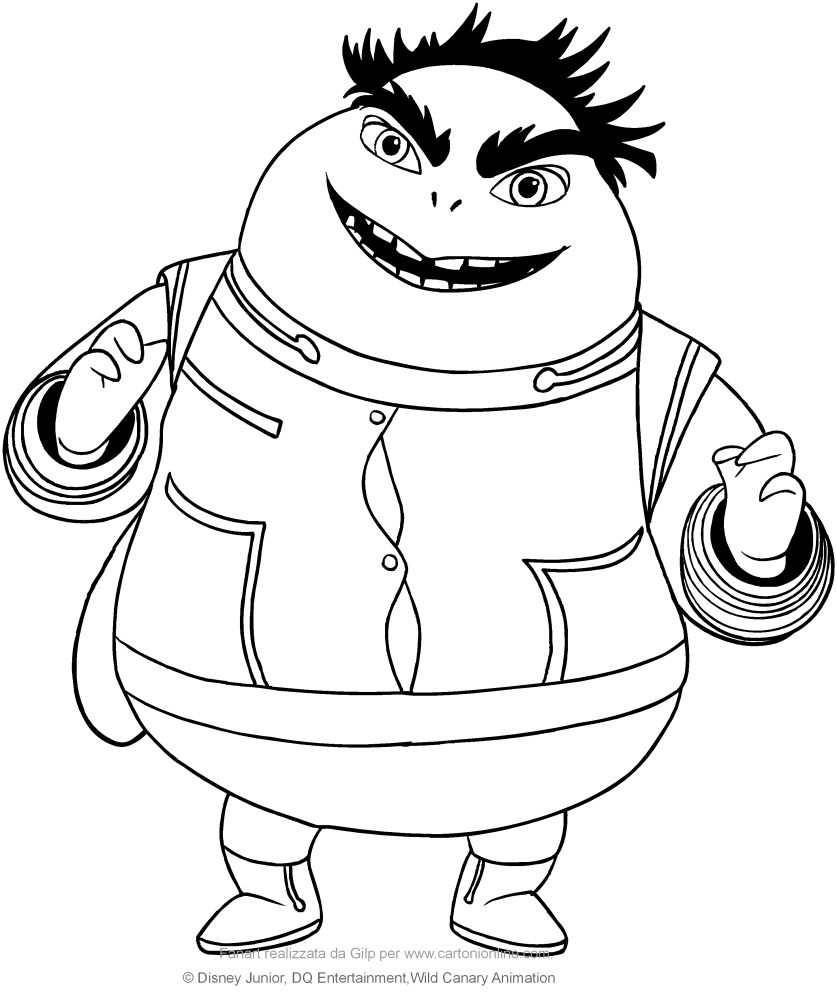 Gadfly Garnett (Miles From Tomorrowland) Coloring Pages 837x992 Gadfly Garnett (Miles From Tomorrowland) Coloring Pages