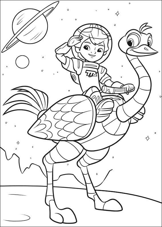 Miles From Tomorrowland Coloring Pages Free