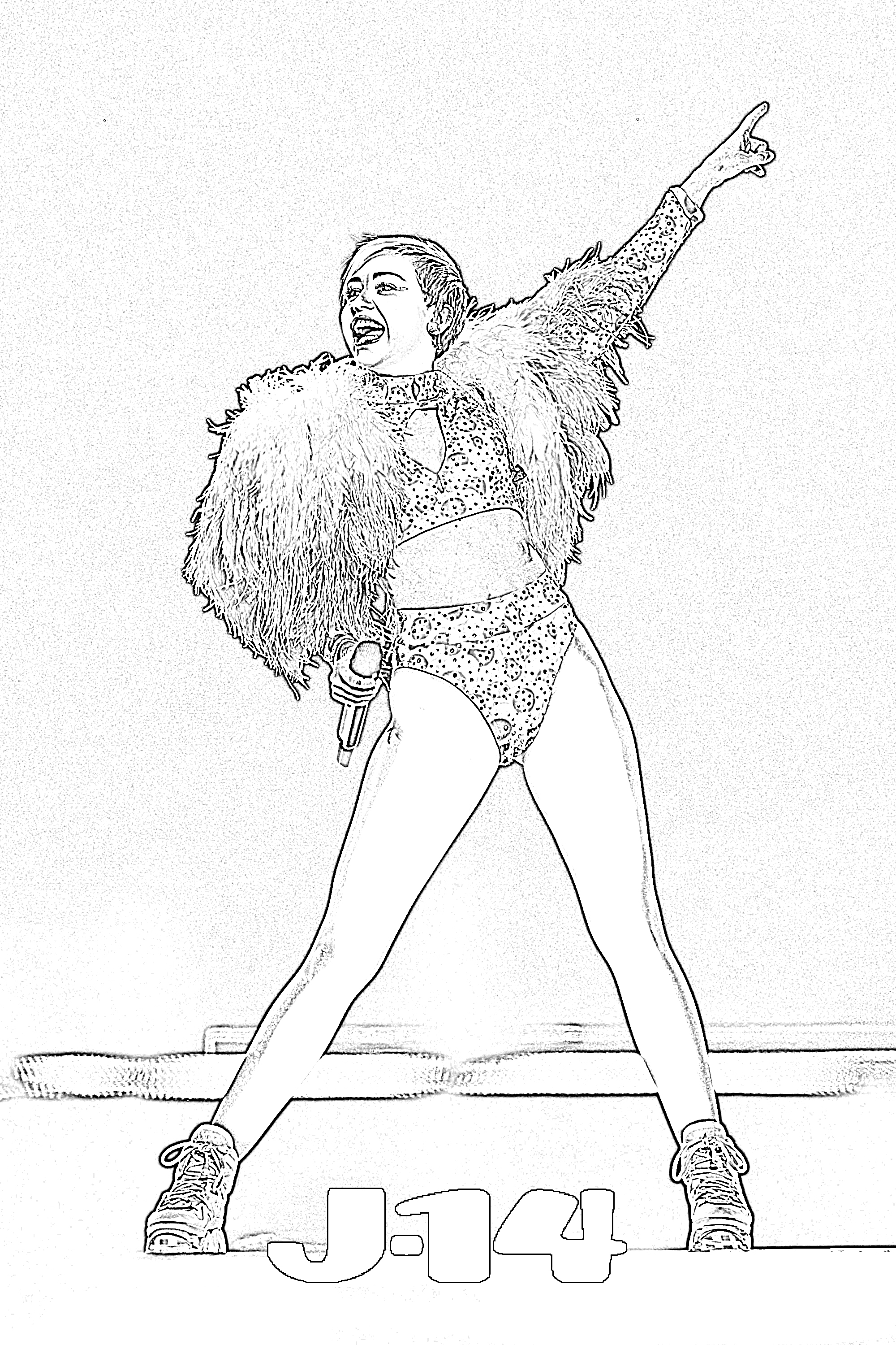 2000x3000 10 Amazing Printable Miley Cyrus Coloring Pages 3