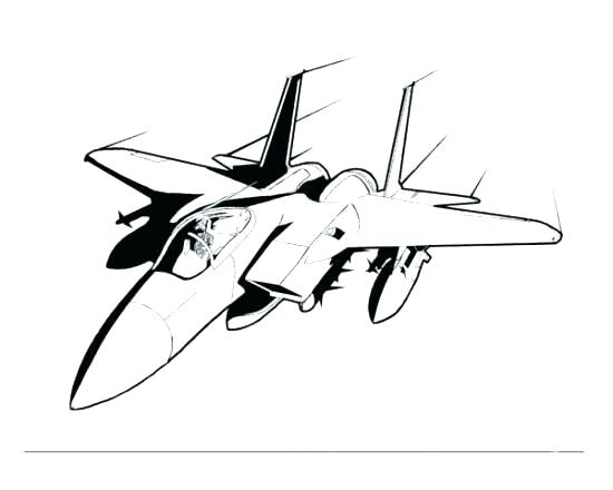550x440 Planes Coloring Pages Fighter Jet Coloring Page Air Force 1