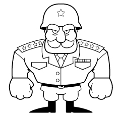 230x230 Military Coloring Pages