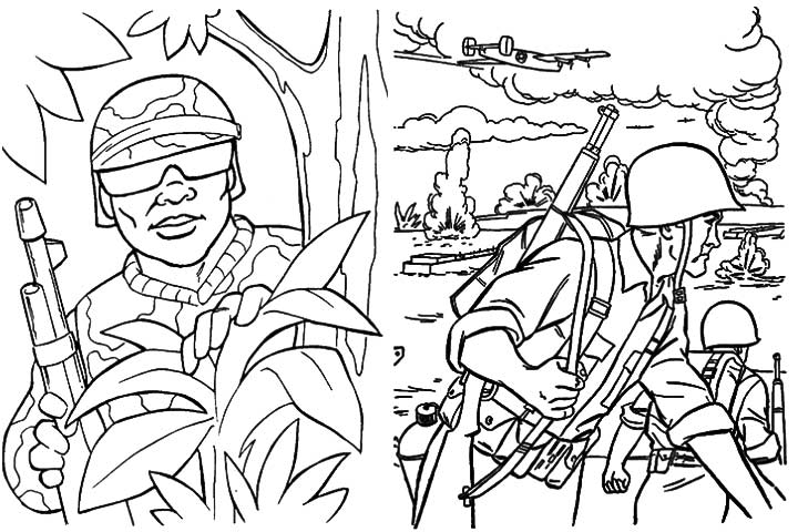 Military Coloring Pages To Print at GetColorings.com | Free printable