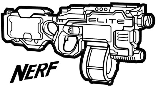 530x298 Printable Guns Coloring Pages
