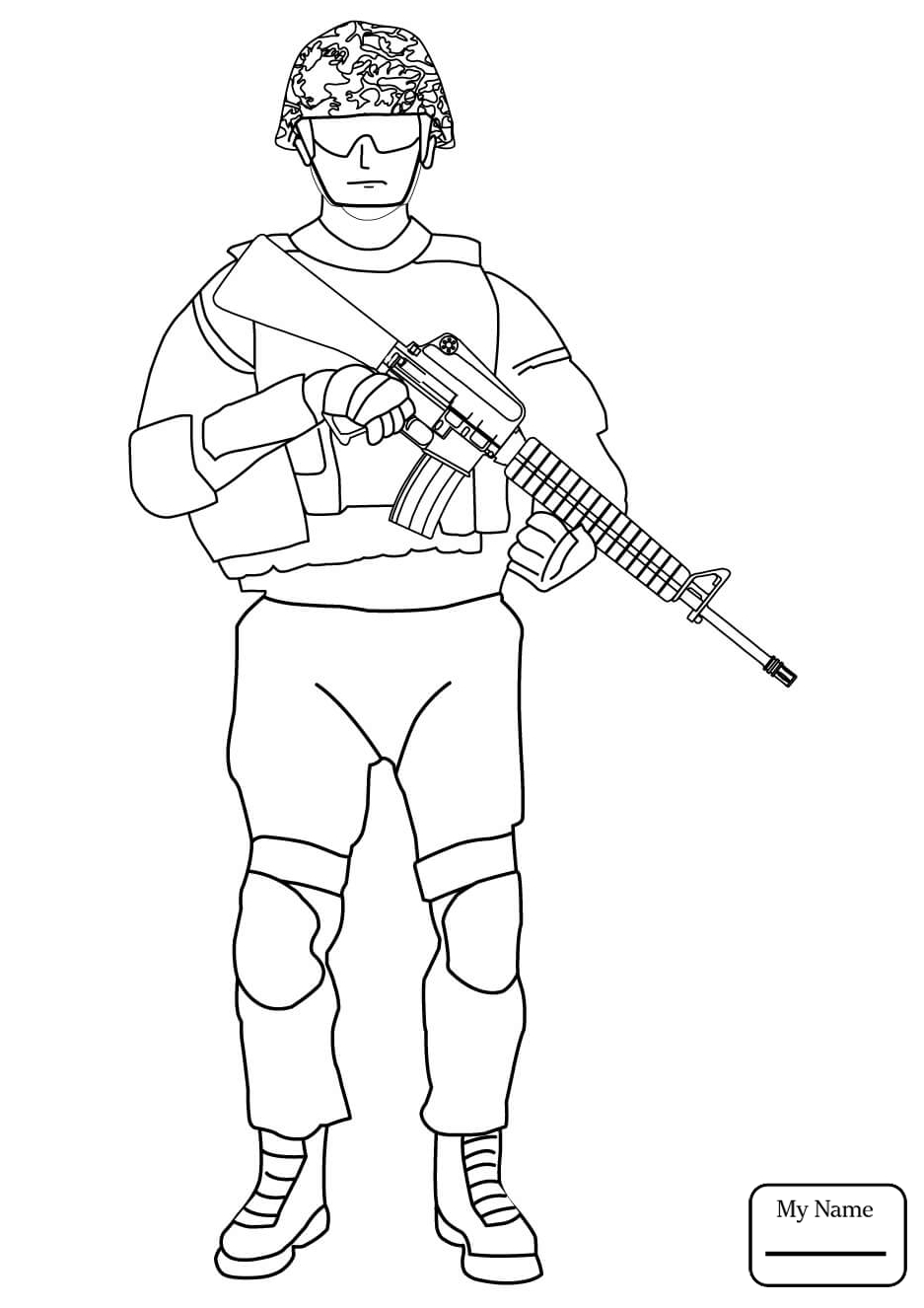 937x1326 Security Soldier Colouring Pages 8786