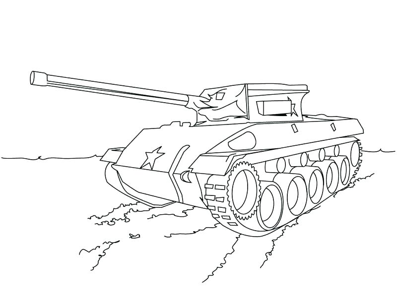 800x619 Army Tank Coloring Pages