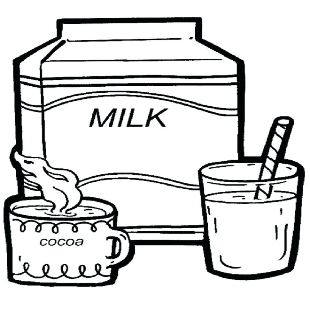 Milk Carton Coloring Page