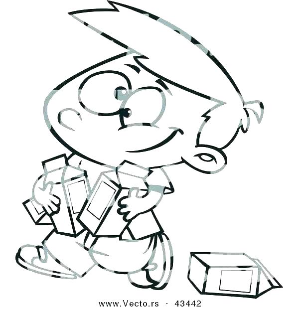 Milk Carton Coloring Page 600x620 Milk Carton Coloring Page