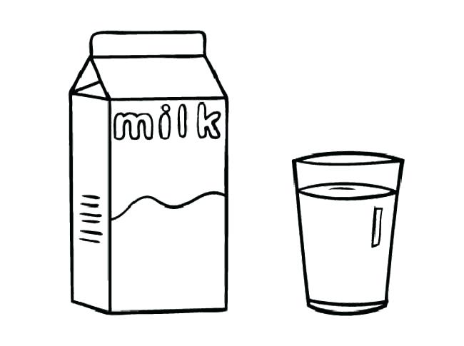 650x485 Milk Coloring Page Sweet And Nourishing Milk Coloring Page Spilt