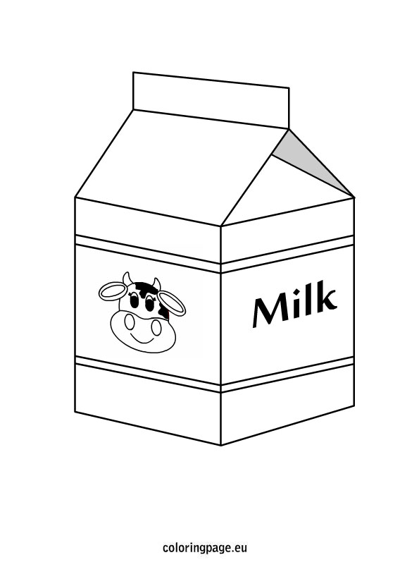595x804 Milk Coloring Page