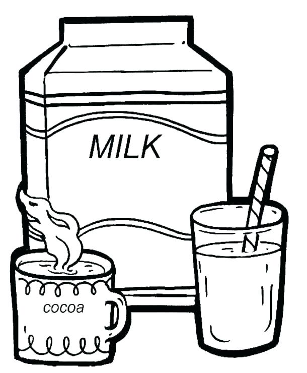 610x740 Milk Coloring Page Milk Coloring Page Milk Coloring Page Cocoa