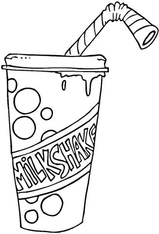 327x480 Strawberry Milkshake Coloring Page Free Printable Coloring Pages