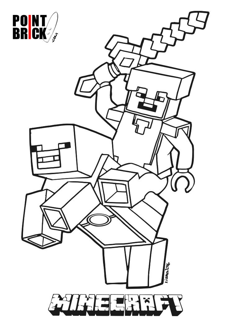 Disegni Da Colorare Lego Minecraft Steve E Alex Lego Minecraft 744x1052 Disegni Da Colorare Lego Minecraft Steve E Alex Lego Minecraft