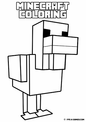 Printable Minecraft Coloring 283x400 Printable Minecraft Coloring