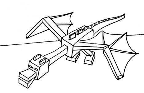 469x304 Minecraft Coloring Pages Ender Dragon Just Colorings