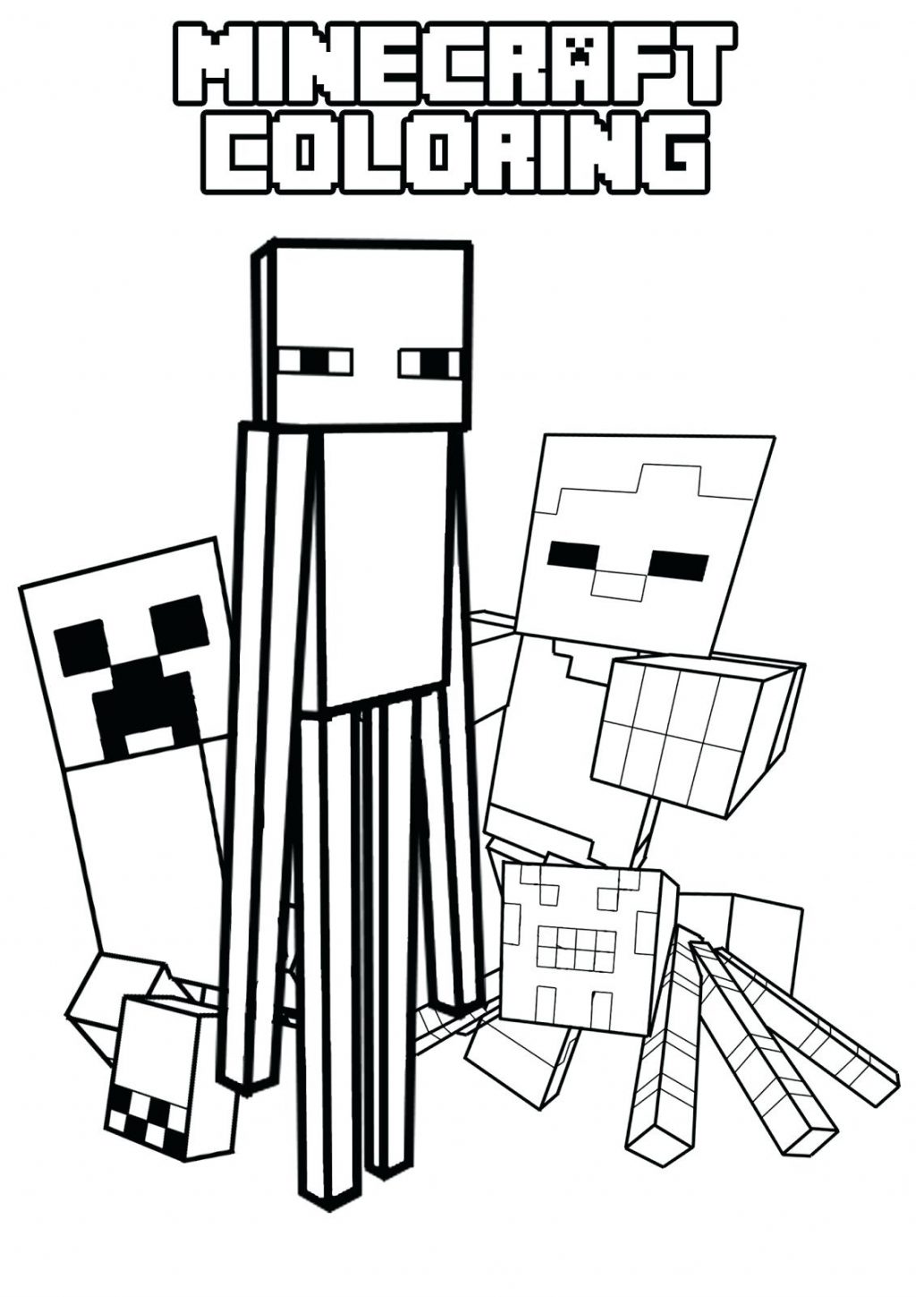 1024x1449 Coloring Pages ~ Minecraft Coloring Pages Printable Wolves