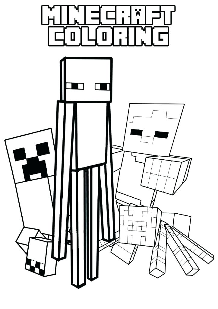 723x1024 Minecraft Color Pages Creeper Coloring Page Printable Creeper