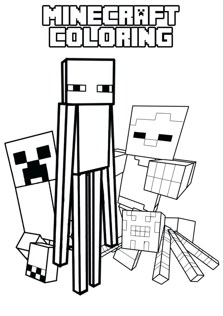 723x1024 Story Mode Coloring Pages 4 Page Many Interesting Minecraft Dantdm