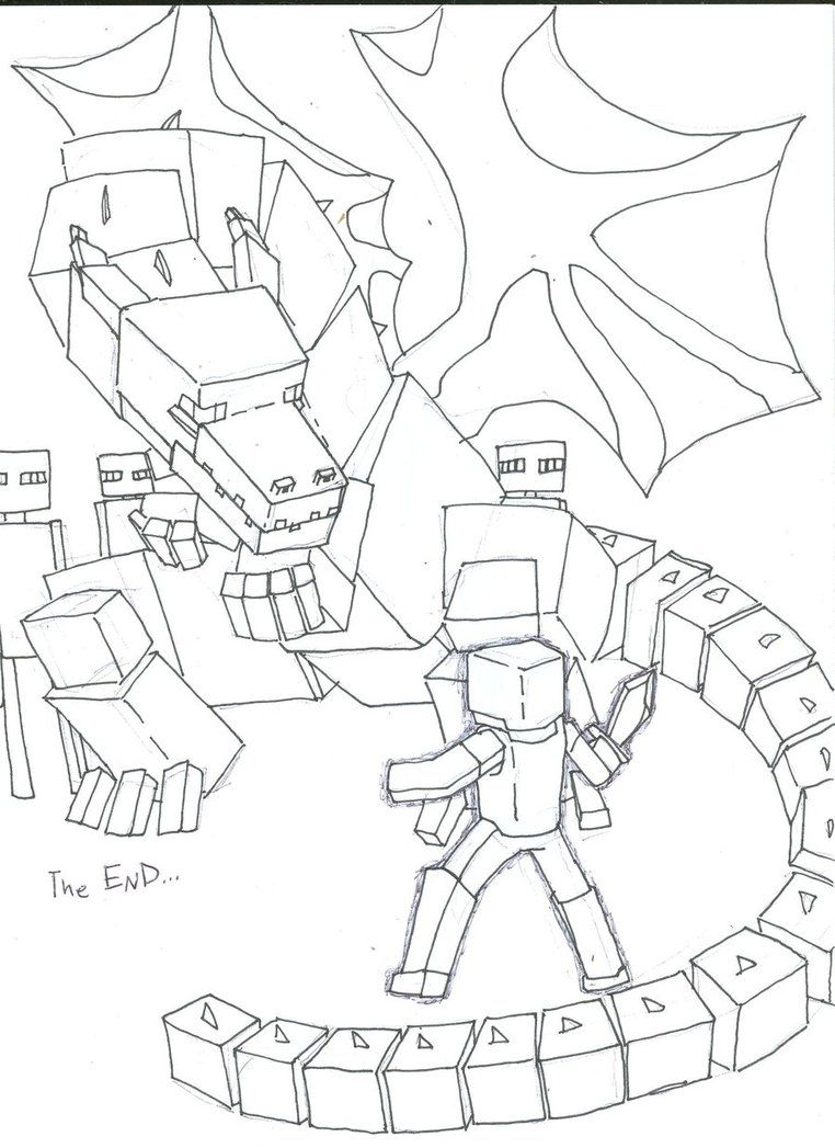 Ender Dragon Coloring Pages 762x1047 Ender Dragon Coloring Pages