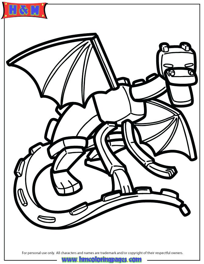 670x867 Minecraft Coloring Pages Dragon Coloring Page Minecraft Colouring