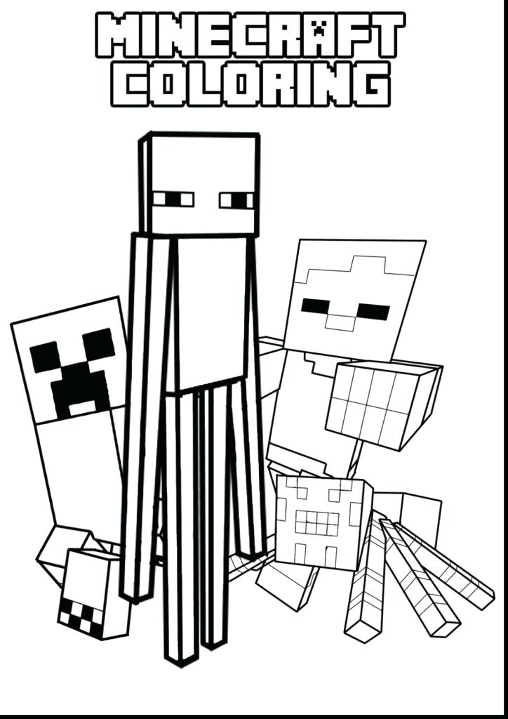 Minecraft Coloring Pages For Kids Coloring Pages To Print Large 724x1024 Minecraft Coloring Pages For Kids Coloring Pages To Print Large