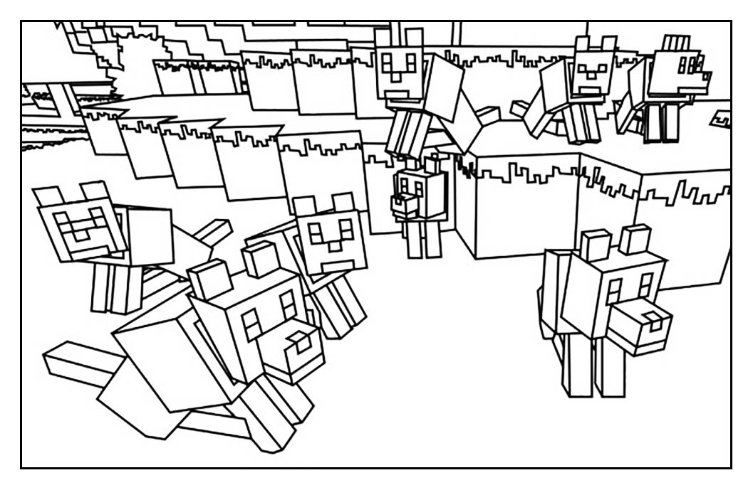 Minecraft Coloring Pages For Kids at GetColorings.com | Free printable ...