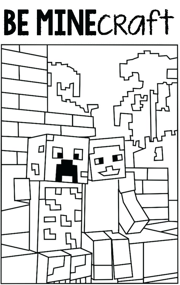 New Printable Minecraft Coloring Pages And Coloring Pages To Print 687x1084 New Printable Minecraft Coloring Pages And Coloring Pages To Print