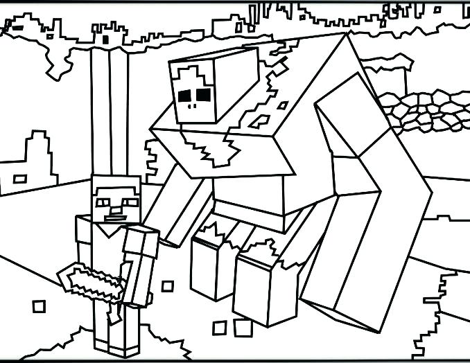 Printable Minecraft Coloring Pages Coloring Pages For Kids 678x524 Printable Minecraft Coloring Pages Coloring Pages For Kids