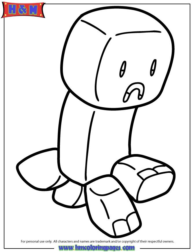 Minecraft Coloring Pages Herobrine at GetColorings.com | Free printable ...