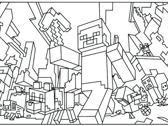 Minecraft Coloring Pages Spider_ at GetColorings.com | Free printable ...