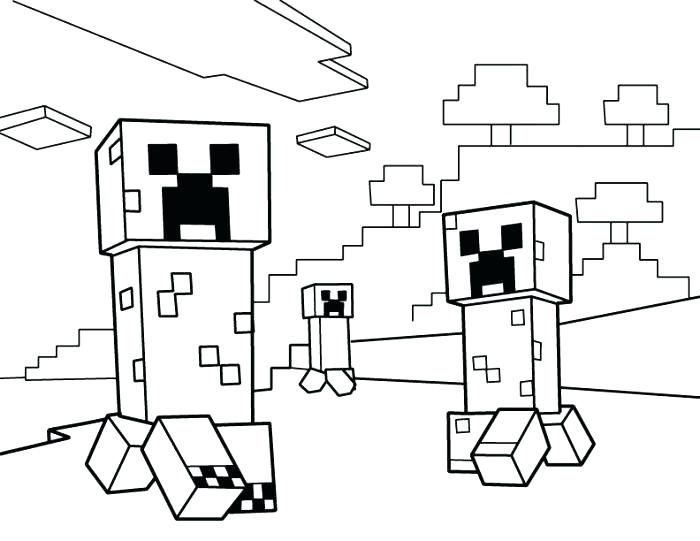 Minecraft Coloring Pages 700x541 Minecraft Coloring Pages