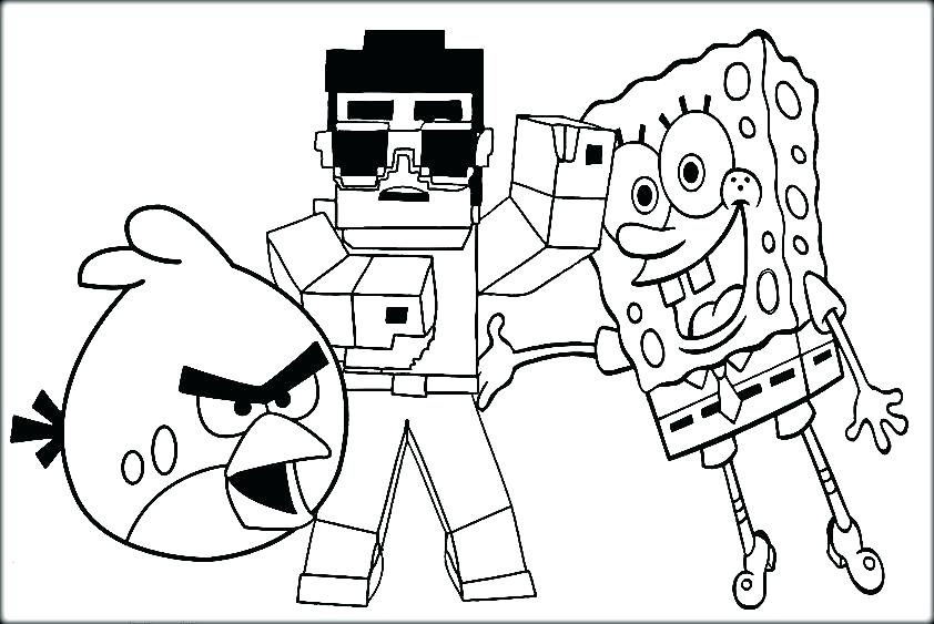 Coloring Pages For Minecraft Coloring Page Video Games Printable 842x563 Coloring Pages For Minecraft Coloring Page Video Games Printable
