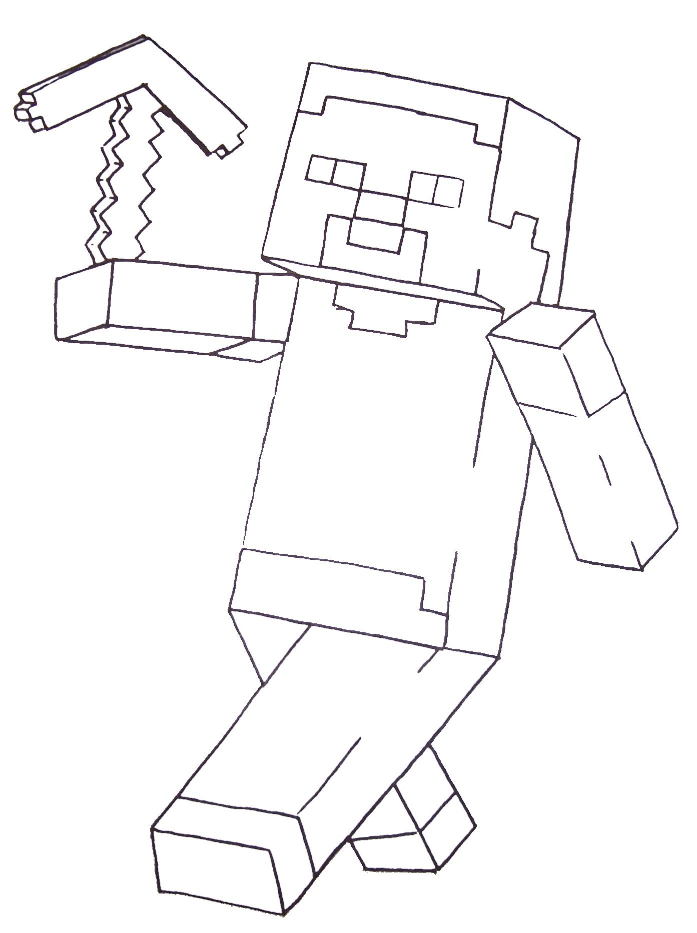 Minecraft Steve Coloring Pages Printable Color Sheets 1393x1865 Minecraft Steve Coloring Pages Printable Color Sheets