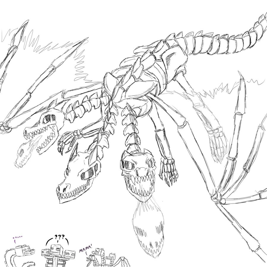 Minecraft Wither Dragon 900x900 Minecraft Wither Dragon