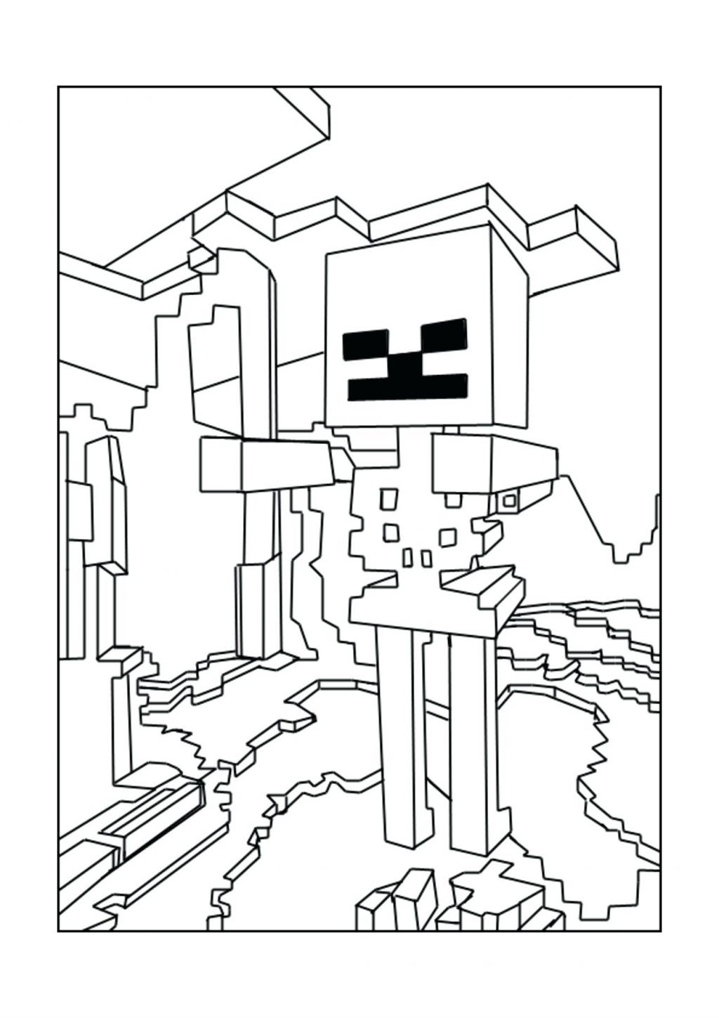 Minecraft Coloring Pages Mutant Creeper 1024x1449 Minecraft Coloring Pages Mutant Creeper