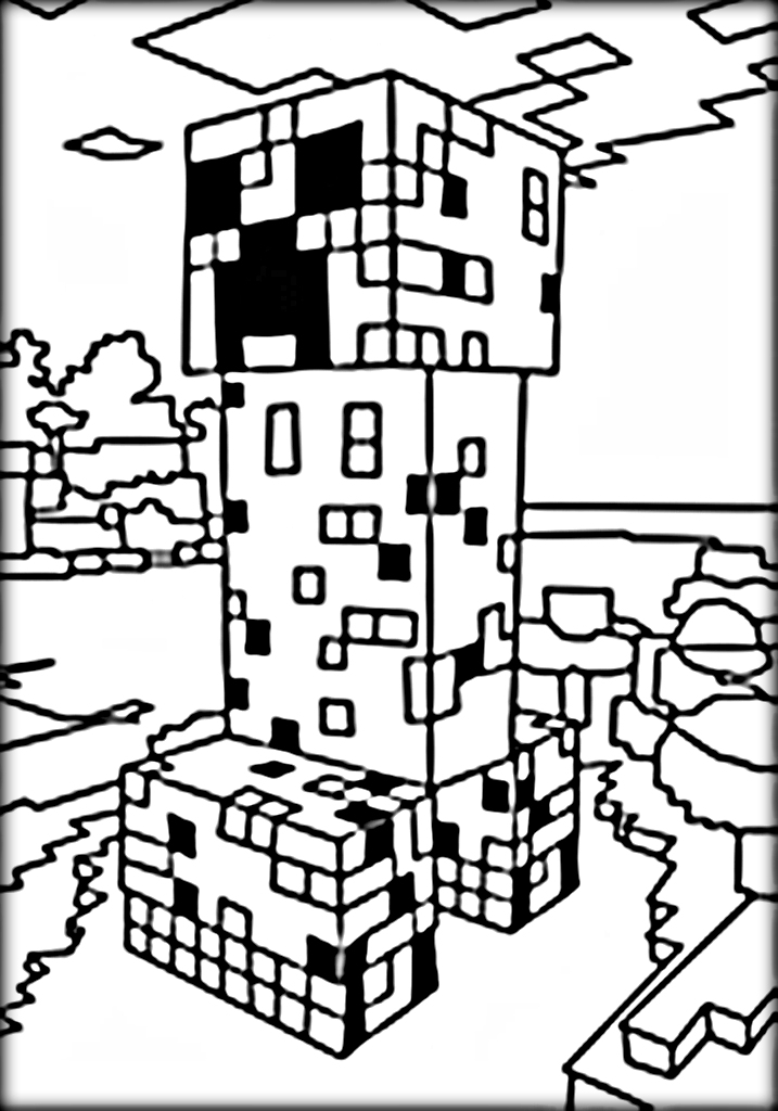 Minecraft Coloring Pages Free 223 Games Coloring 717x1024 Minecraft Coloring Pages Free 223 Games Coloring