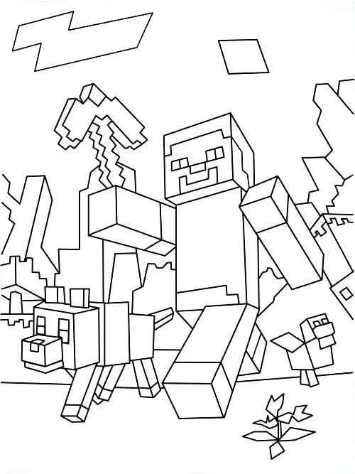 500x667 Minecraft Creeper Coloring Page Free Printable Creeper Coloring